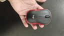 罗技（Logitech）M185鼠标 无线鼠标 办公鼠标 对称鼠标 黑色红边 带无线2.4G接收器 实拍图