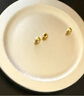 周六福小金花足金999黄金耳钉女生日礼物计价AC090379  一对 约0.64g 实拍图