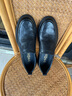 金利来（Goldlion）男鞋男士休闲鞋时尚商务舒适套脚休闲皮鞋G506310110AAB黑-40码 实拍图
