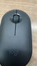 罗技（Logitech）时尚系列 PEBBLE鼠标 无线蓝牙鼠标 办公静音鼠标 女性鼠标对称鼠标 鹅卵石造型 石墨黑 实拍图