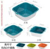 茶花收纳篮双层洗菜篮 多功能滤水篮水果篮 果蔬漏盆淘菜筛子 大中小 【颜色随机发货】3件套 2L 实拍图