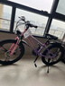 凤凰山地自行车男女变速山地车碟刹青少年儿童自行车学生单车 星际 粉紫【铝架】21速+后座车灯+三刀 22寸【适合130-170cm】 实拍图