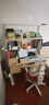 京东京造沐光桌100w护眼大路灯儿童学习桌书桌椅套装升降学生写字桌1.2m棕 实拍图