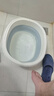 本迪泡脚桶带盖可折叠硅胶洗脚盆保温洗脚桶足浴盆泡小腿泡脚盆有盖 实拍图