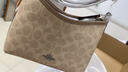 蔻驰（COACH）【品牌直供】LAUREL女士小号HOBO单肩流浪包沙黄色拼灰褐色CBH15 实拍图