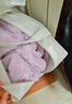 京东京造【10A抗菌】抗静电珊瑚绒睡衣女士睡衣保暖家居服情侣套装粉紫色S 实拍图