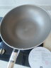 德世朗（DESLON）纯钛炒锅不粘锅无涂层家用无油烟平底燃气灶电磁炉不沾炒菜锅 实拍图