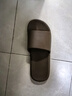 京东京造【抗菌皮纹拖】eva软弹家居防臭浴室新款拖鞋男士 深棕色 40-41 实拍图