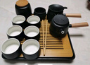 南山先生茶具套装家用陶瓷简约日式功夫茶具便携礼盒侧把茶壶小型干泡茶盘 黑陶双侧把+六杯+茶叶罐+茶滤+四方茶盘 实拍图