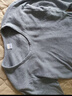 红豆居家秋冬棉毛衫男女秋衣秋裤全棉中老年保暖内衣 青灰 XL175/100 实拍图