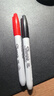 锐意（Sharpie）细头马克笔油性防水防褪色速干耐用记号笔商务办公标记进口3黑1红4支装美术写生水彩笔美育 实拍图
