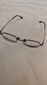 普莱斯（pulais）防蓝光防辐射近视眼镜框架理工男眼睛女可配变色平光眼镜片5022 黑银(单镜框) 实拍图