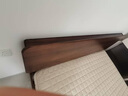 源氏木语实木双人床北美黑胡桃木家具低铺大板床1.5米 京仓直送 实拍图