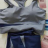 徽昂运动套装女瑜伽服套装跑步健身服速干衣拼色内衣背心长裤鲸蓝M 实拍图