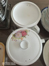 点特高颜值骨瓷泡面碗带盖宿舍大容量带手柄陶瓷大汤碗家用微波炉餐具 手柄泡面碗（直径15.5cm 高8cm ) 实拍图