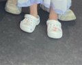 CROCS卡骆驰贝雅儿童洞洞鞋男女童户外包头沙滩鞋拖鞋/207013/207012 白色-100 25 (150mm) 实拍图