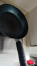 章丘铁锅手工小平底辅食锅煎锅烤肉锅煎蛋锅无涂层物理不粘锅炒锅平底锅 烤蓝铁把 28cm 实拍图