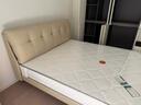 全友家居 头层牛皮床奶油风床头软包靠背卧室家用1.8米双人床政府补贴 实拍图