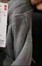 优衣库男装女装HEATTECH仿羊羔绒运动长裤保暖抓绒加绒裤子469966 07 青灰色 S /165/72A 实拍图