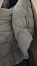 坦博尔轻薄羽绒服女短款翻领宽松舒适衬衫式女士外套330226D 夏云灰175 实拍图