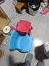 华恺之星 塑料凳 家用小板凳换鞋凳子 宝宝餐椅学习椅靠背椅子 HK5601浅蓝 实拍图