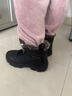全洲狼 雪地靴男冬季新款东北棉鞋男大码抗寒防水加绒保暖轻便防滑靴子 黑色棉鞋-升级版 加绒 42 (260mm) 实拍图