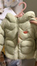 巴拉巴拉童装儿童羽绒服男童女童冬装厚款连帽外套立体造型可爱萌 豆沙绿40044（白鸭绒） 90 cm（充绒量61g） 实拍图