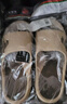 回力运动拖鞋男浴室内户外不易滑厚底凉拖鞋HL39391棕色39-40码 实拍图