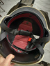 新日新日3C国标认证摩托电动车头盔男女四季通用骑行电瓶车半盔安全帽 卡其色【防晒短镜】 3C新国标A类 实拍图