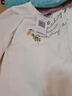 真维斯（JEANSWEST）t恤女长袖2025秋季正肩纯棉宽松上衣女小清新印花体恤时尚白色L 实拍图