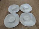 斯凯绨（Sky Top）碗盘碟陶瓷餐具套装骨瓷纯白家用乔迁微波炉4人份8头方形 实拍图