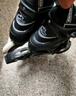 小状元 溜冰鞋成人轮滑鞋儿童可调码男女加厚合金支架旱冰鞋黑M码 实拍图