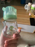 小土豆（potato）吸管奶瓶婴儿玻璃宽口径带手柄重力球配L号4个月以上 240ml艾草绿 实拍图