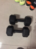 艾美仕（AiMeiShi）环保哑铃包塑六角哑铃男士10kg（5kg*2）家用健身器材 两只装 实拍图