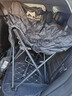 小魔户外折叠椅 超轻月亮椅露营椅子便携躺椅靠背椅钓鱼凳野餐桌椅 黑 实拍图