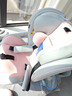 Heekin德国 儿童安全座椅汽车用0-4-12岁婴儿宝宝360度旋转ISOFIX硬接口 时尚粉(ISOFIX+360度旋转) 实拍图