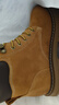 骆驼（CAMEL）【王俊凯同款】加绒马丁靴男鞋秋冬新款大黄靴女户外工装登山靴子 G122W7757TR金黄色（男 绒里款） 42 实拍图