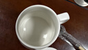 传旗陶瓷马克杯带勺盖咖啡杯牛奶杯早餐杯办公杯男女茶杯描金白400ml 实拍图