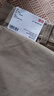 优衣库女装针织廓形长裤/弯刀镰刀裤子25秋冬新款483722 483722/32深米色 S 实拍图