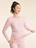 全棉时代孕妇月子服孕妇装哺乳喂奶风柔棉秋衣秋裤套装 粉165 实拍图
