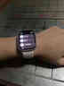 其他品牌高颜值LED手表时尚方形学生科技感超强夜光数字个性运动 白色 实拍图