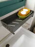jiayun厨房多功能置物架沥水架抹布收纳洗菜池洗碗水槽各种用品收纳神器 【旗舰款】全铝加厚枪灰（带沥水盘） 实拍图