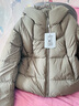 坦博尔泡芙连帽羽绒服女短款韩版面包服小个子秋冬外套TBF530360D 松木棕 M (165)（建议体重120斤-130斤） 实拍图