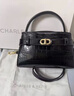 CHARLES&KEITH鳄鱼纹凯莉包手提斜挎婚包包女包生日礼物CK2-50270880-1 Black黑色 S 实拍图