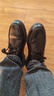 奥康（Aokang）男鞋加绒保暖商务皮鞋男系带舒适日常休闲正装鞋子黑色加绒款43码 实拍图