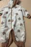 迷你巴拉（minibala）【双面穿】巴拉婴儿连体衣棉服外出幼儿衣服保暖双面绒两面穿外套 咖色调00355 80cm 实拍图