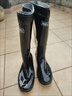 回力雨鞋男高筒户外雨天防水防滑胶鞋耐磨钓鱼洗车雨靴套鞋827黑中42 实拍图