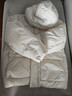 优衣库童装男童女童高性能复合连帽外套/保暖厚衣服473309 01 乳白色 140 实拍图