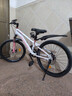 凤凰山地自行车男女变速山地车碟刹青少年儿童自行车学生单车 星际 粉白【单速+辐条轮】 22寸【适合130-170cm】 实拍图