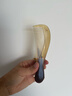 Creative art天然真宗牛角梳梳子女士男按摩头皮经络梳生日结婚礼物送老婆父母 实拍图